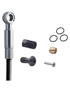 Shimano SM-BH90 hose for XT M8020 long banjo, 1700 mm, Black, Rear