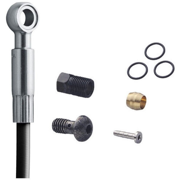 Shimano SM-BH90 hose for XT M8020 long banjo, 1700 mm, Black, Rear