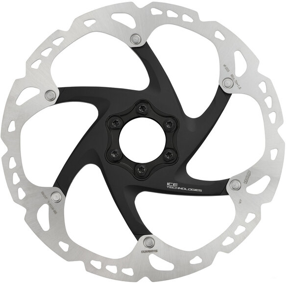 Shimano SM-RT86 XT Ice Tec 6-bolt disc rotor, 160 mm Silver / Black 6-bolt - 160 mm
