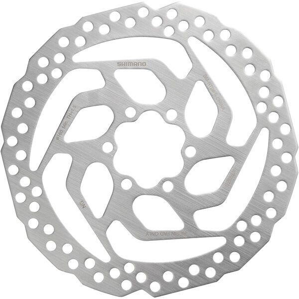 Shimano SM-RT26 6 bolt disc rotor for resin pads, 180 mm Silver 6-bolt - 180 mm