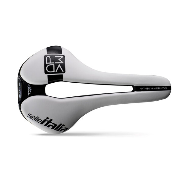 Selle Italia Selle Italia Flite Boost Kit Carbonio Superflow MVDP Edition Saddle: WHITE/BLACK L3