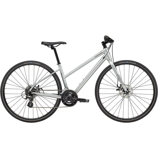 Cannondale Cannondale Quick Disc 5 Remixte Tourney Womens City Bike (Silver - S)