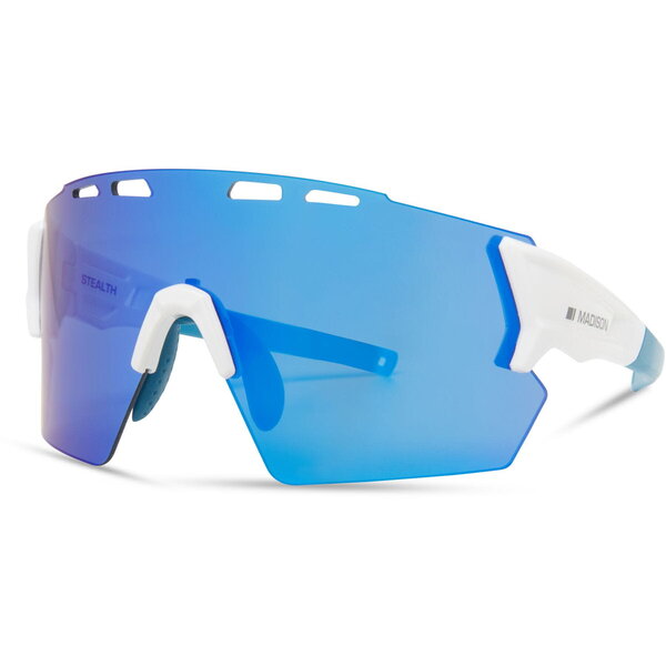 Madison Madison Stealth Sunglasses - gloss white / blue mirror