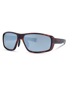 Madison Madison Target Sunglasses - brown tortoiseshell / silver mirror lens
