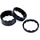 M Part M Part Splined Alloy Headset Spacers 1-1/8 inch, 5 / 10 / 15 mm Black, Pack of 3
