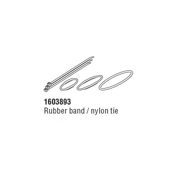 CatEye CatEye Strada Slim Cycle Computer Rubber Band And Zip Tie Fitting Kit: