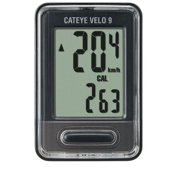 CatEye CatEye Velo 9 Wired Cycle Computer: BLACK