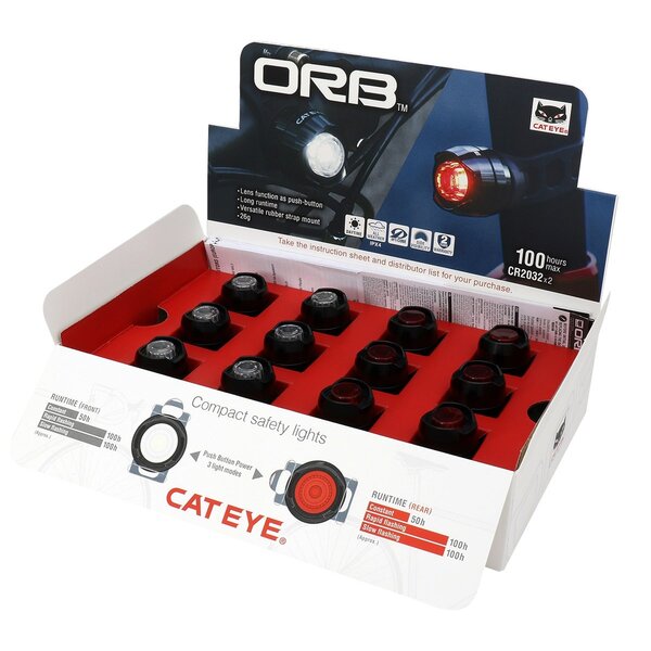 CatEye CatEye Orb Front & Rear Bike Light Retail Box Kit (12pcs):