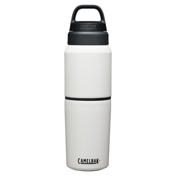 CamelBak CamelBak MultiBev SST Vacuum Stainless 500ml Bottle with 350ml Cup 2020: WHITE/WHITE 500ML