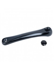  LH CRANK ALLOY COTTERLESS DIAMOND - BLACK 175MM