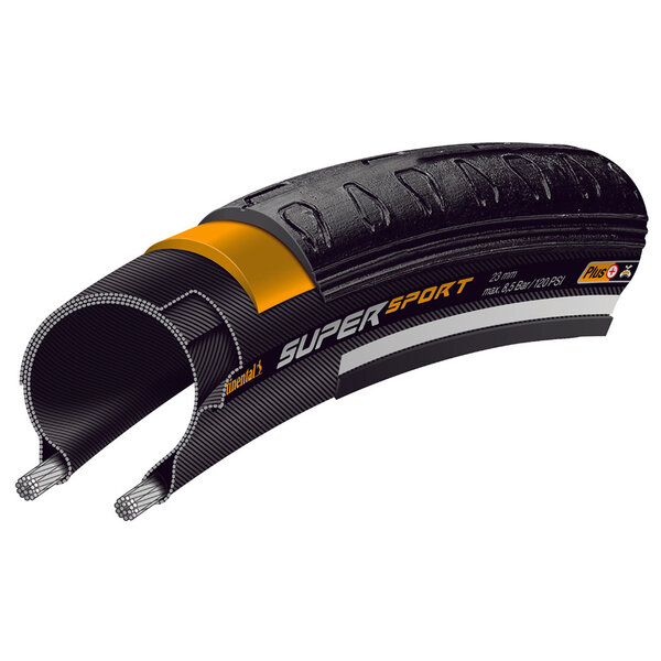 Continental Continental Super Sport Plus Tyre - Wire Bead, Black/Black