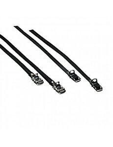 Oxford Oxford Toe Straps Nylon Pair - Black