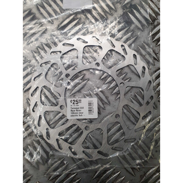 Tenways Bikes Tenways CGO Rear Rotor 160mm (rear electric hub - 80mm bcd)