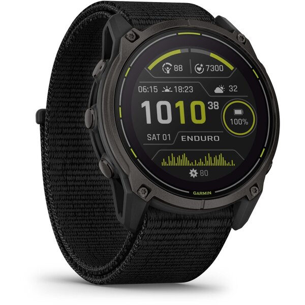 Garmin Garmin Enduro 3 51 mm, Solar, Sapphire, Carbon Grey DLC Titanium