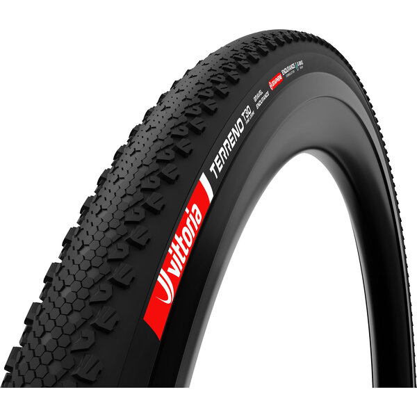 Vittoria Vittoria Terreno T30 Fine Loose 700x38c Gravel Sport Folding Full Black Tyre