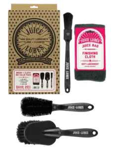 Juice Lubes Juice Lubes 3 x Brush Set and Cloth