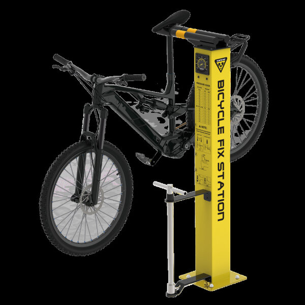 Topeak Topeak Fix Station Threaded Metal Head Pump