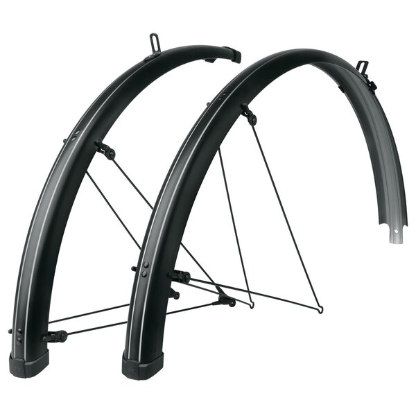 SKS SKS Bluemels Stripes 28" Mudguard, Black/Grey