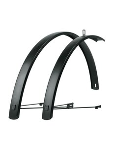 SKS SKS EDGE AL 27,5"/28" 46MM MATT BLACK ALUMINIUM MUDGUARD SET: MATTE BLACK 28" 46MM