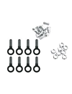 SKS SKS 8x Bolts,Nuts & Endcaps for Chromoplastics/Longboard/Bluemels: