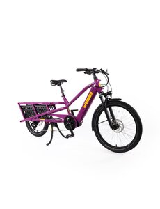 Yuba Yuba Spicy Curry Electric Cargo Bike Very Berry