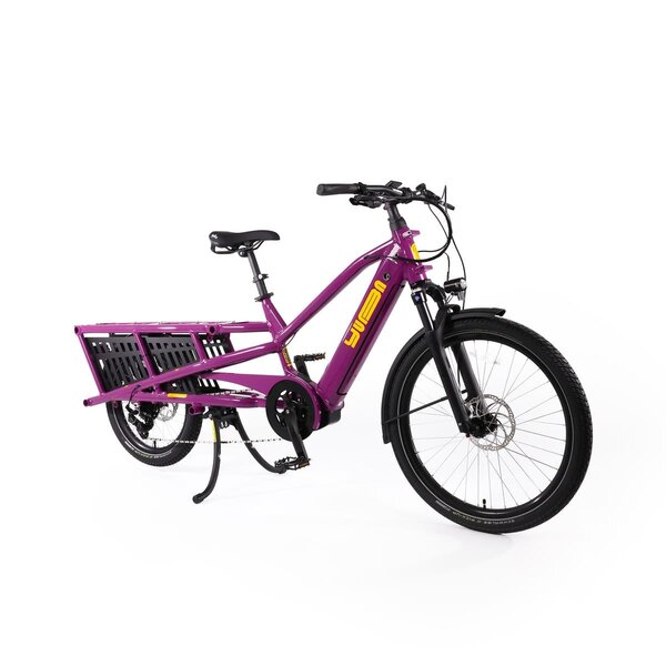 Yuba Yuba Spicy Curry Electric Cargo Bike Very Berry