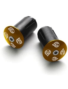 Cinelli Cinelli Bar End Expander Plugs Anodised + Expander Gold