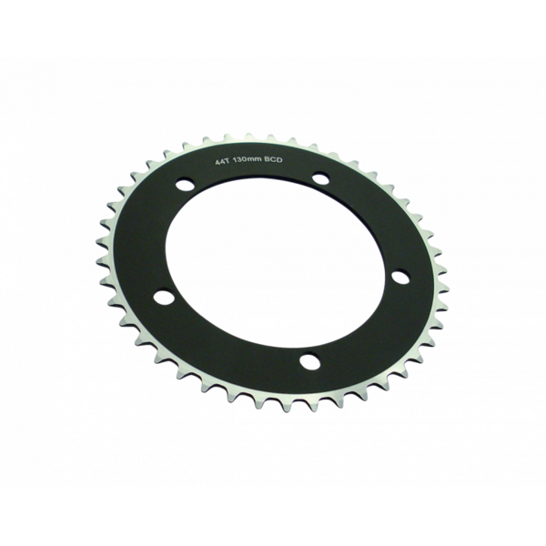 Track Chainring 130 BCD / 40T / Black/Silver