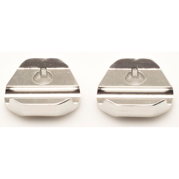 Pro Seatpost saddle rail oversized clamps for side mount rails, single bolt Silver