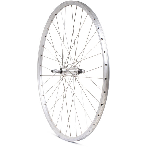 M Part M Part Hybrid Rear Solid Axle Screw On Wheel silver 700c