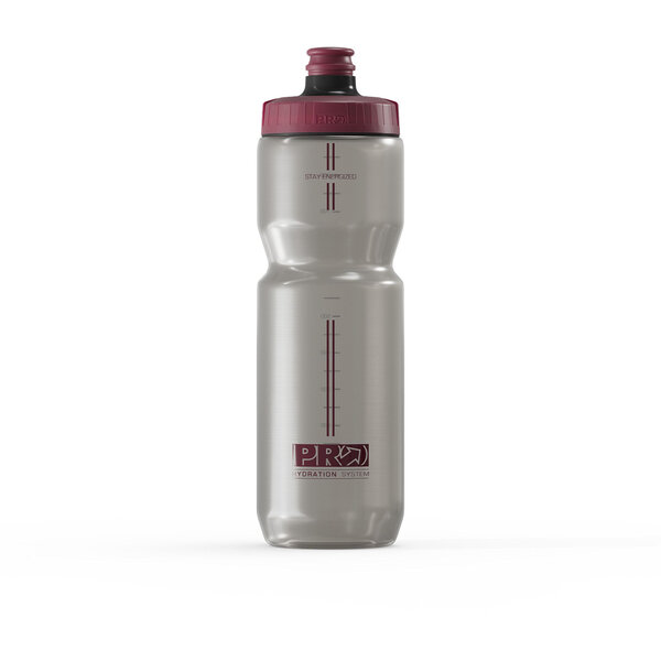 Pro Pro Performance Bottle 800ml Autoflow Valve Grey Trans/Red Cap