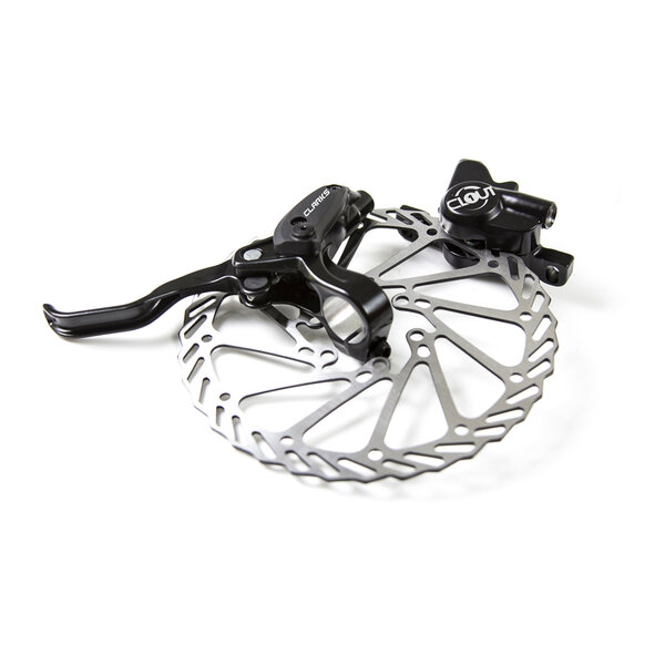 Clarks CLARKS CLOUT1 TWO PISTON HYDRAULIC BRAKES FRONT AND REAR F160/R160 - IS MOUNT: BLACK