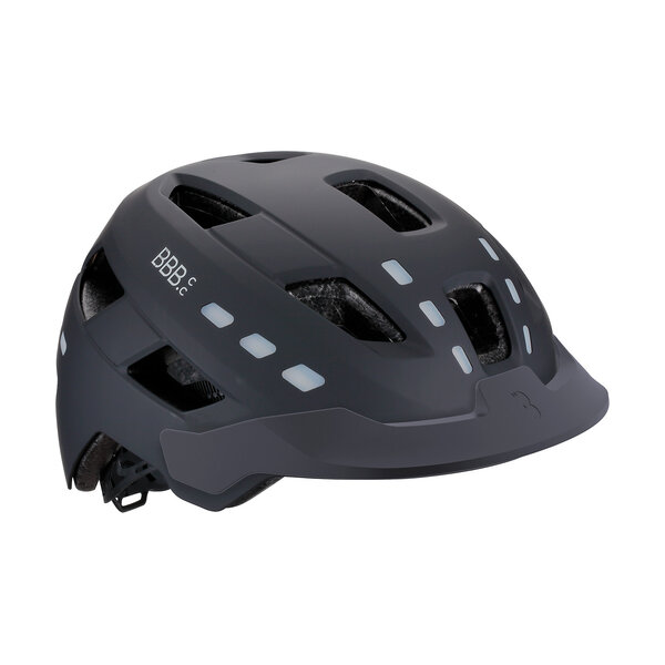 BBB BHE-162 - District LED Helmet (Black, 54-60cm)
