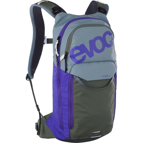 EVOC Stage 6 Bag MY26: STEEL/VIOLET/DARK OLIVE ONE SIZE