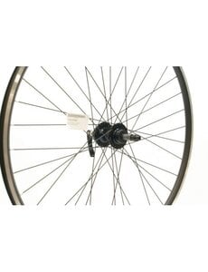  Rear Wheel700c Hybrid Double Wall Black Disc 6 bolt Rear Wheel QR 9mm