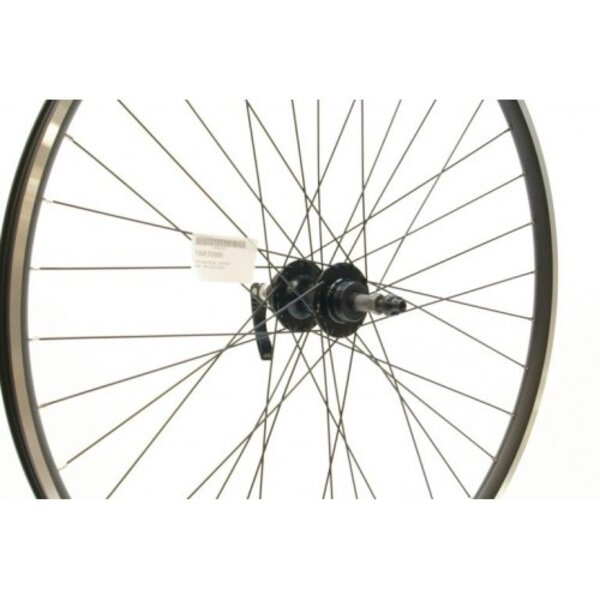 Rear Wheel700c Hybrid Double Wall Black Disc 6 bolt Rear Wheel QR 9mm