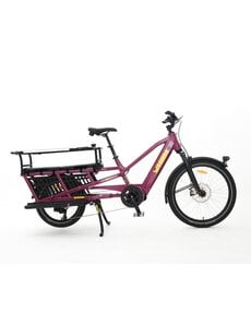 Yuba Yuba Spicy Curry Electric Cargo Bike Very Berry