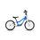 Woom Woom1 Original 1 Plus | 14w Balance Bike | Age 3 - 4.5 years | Height 95 - 110 cm (3.1 - 3.6") Sky Blue
