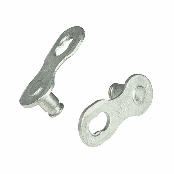 SRAM Powerlock Silver Chain Connector 1-Speed, For PC1 (4 Pcs): SILVER