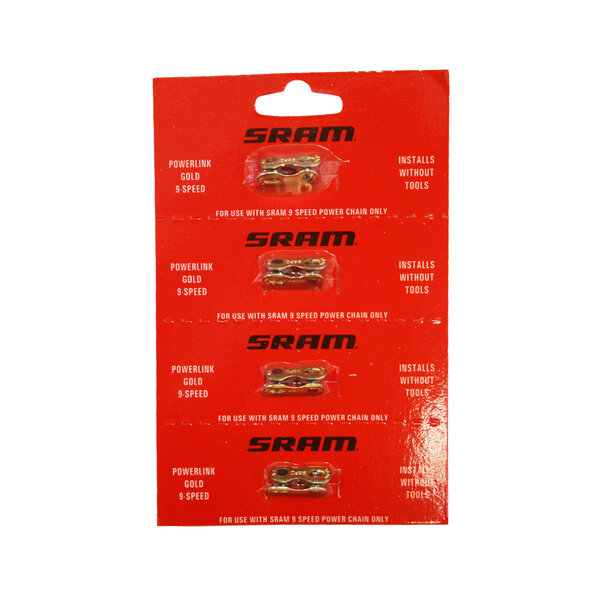 SRAM Powerlink Gold 9 Speed (4pcs):  9 SPEED