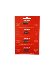  SRAM Powerlock Black 10 Speed (4pcs):  10 SPEED