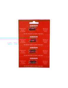  SRAM Powerlock Black 10 Speed (4pcs):  10 SPEED