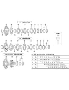 Shimano Shimano CS-7800 cassette spacer 1.0 mm