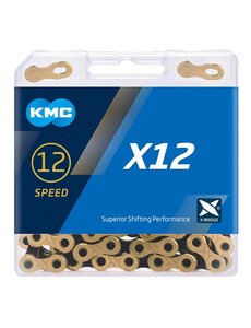 KMC KMC X12 Black/Gold Chain 126L