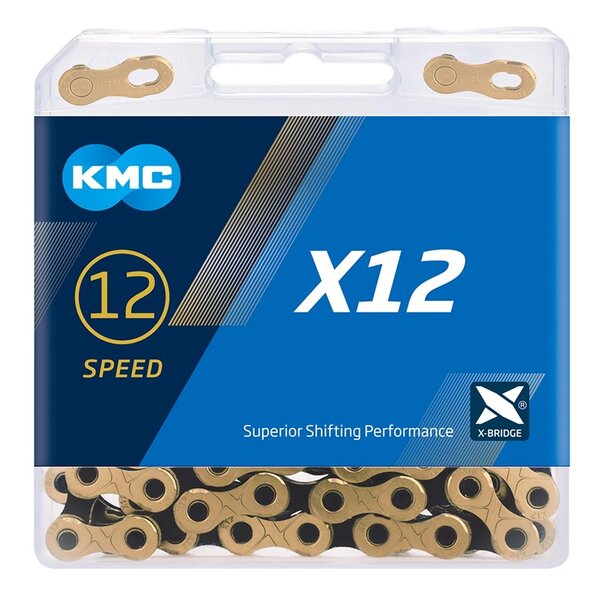 KMC KMC X12 Black/Gold Chain 126L