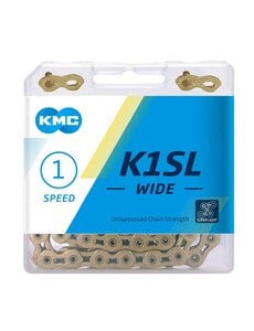 KMC KMC KOOL CHAIN, SINGLE SPEED, K1SL, WIDE, TI-N GOLD, 100L
