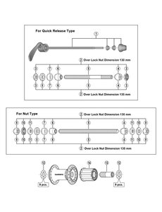 Shimano Shimano Spares FH-RM30 complete freewheel body, 7-speed