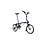 Brompton Brompton C-Line Folding Bike, 4-Speed, Black Matt/ Black, Mudguards & Rear Rack, Standard seat-post, High-Bars