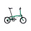 Brompton Brompton C-Line Folding Bike, 4-Speed, Palm Green / Black, Standard seat-post, High-Bars