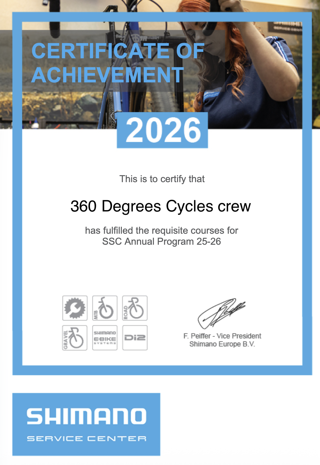 Shimano Service Centre Bike repairs 2026